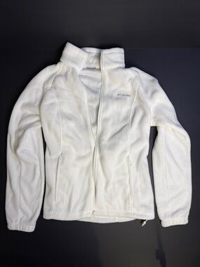 Columbia Women's Cream Full-Zip Teddy Fleece Jacket